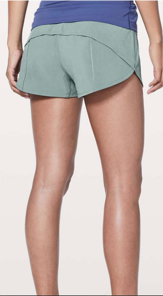 Lululemon Speed Up Short 2.5" Inseam Juniper Green Sz 8