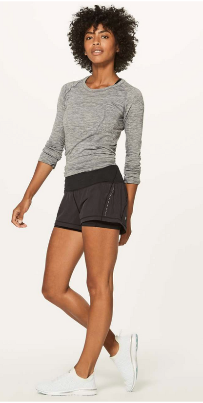 Lululemon Break Free Short 2.5" Inseam Black Sz 8