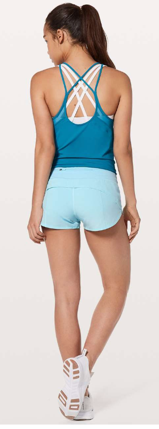Lululemon Speed Up Short *2.5" Inseam Blue Glow Sz 8