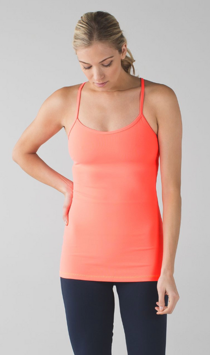 Lululemon Power Y Tank Very Light Flare Sz 6