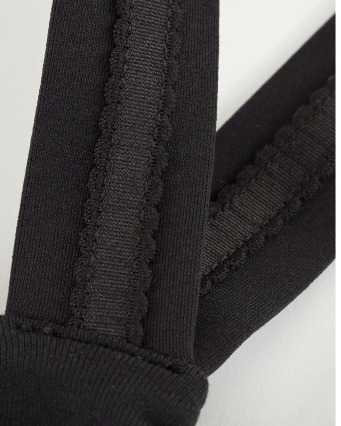 Lululemon Cross My Heart Tank Black Sz 8 First Generation Collection Piece