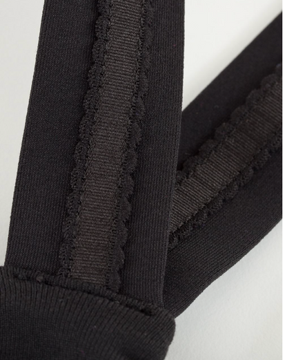 Lululemon Cross My Heart Tank Black Sz 8 First Generation Collection Piece