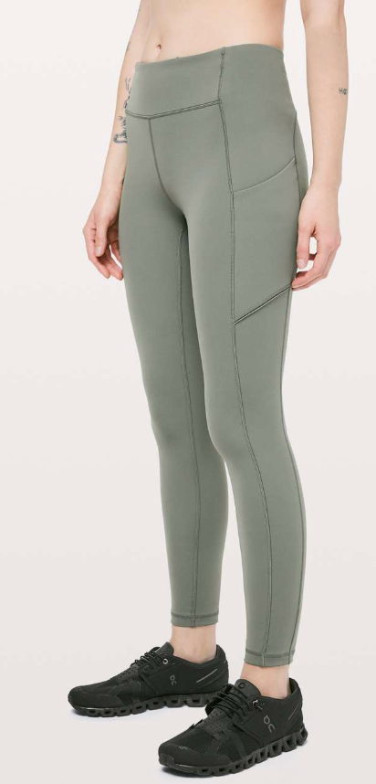 Lululemon Speed Up 7/8 Tight Grey Sage Sz 4
