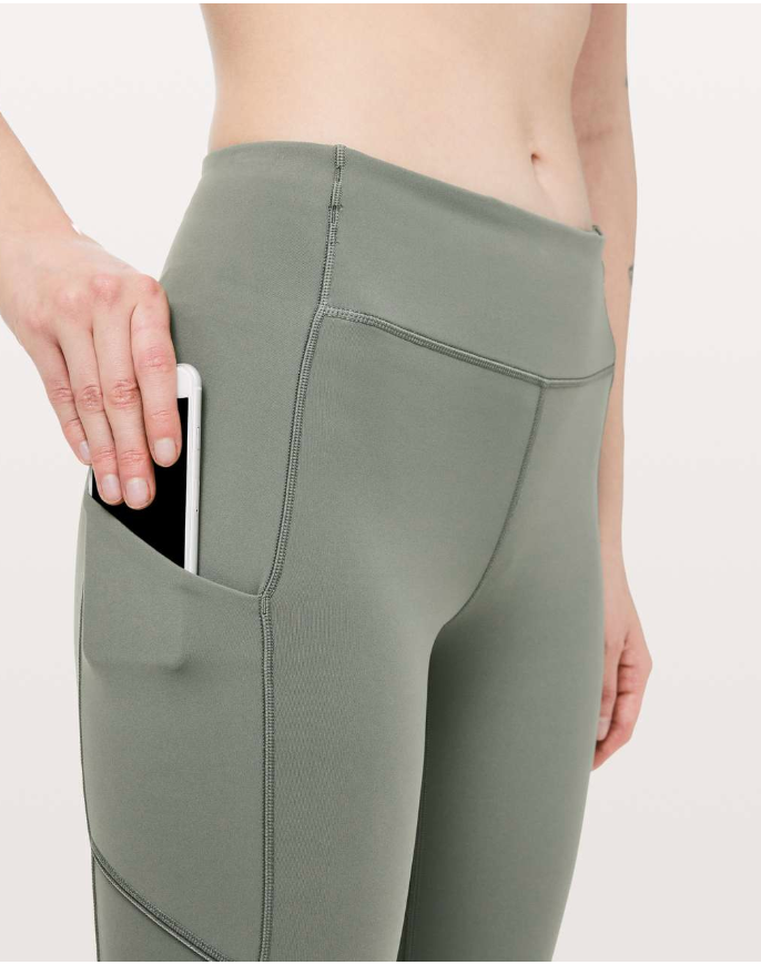Lululemon Speed Up 7/8 Tight Grey Sage Sz 4