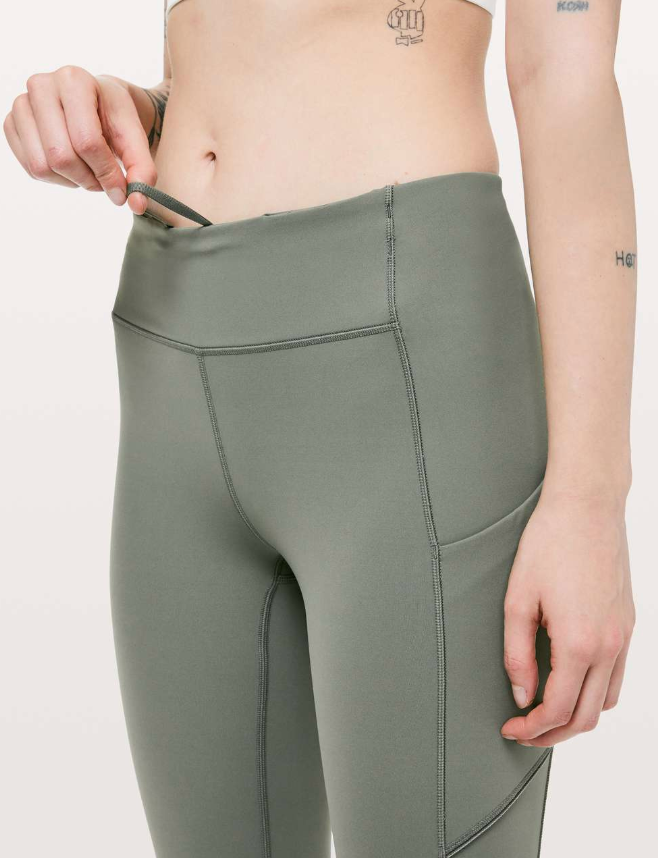 Lululemon Speed Up 7/8 Tight Grey Sage Sz 4
