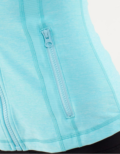 Lululemon Define Jacket Heathered Angel Blue/Tonka Stripe Angel Blue/Heathered Angel Blue