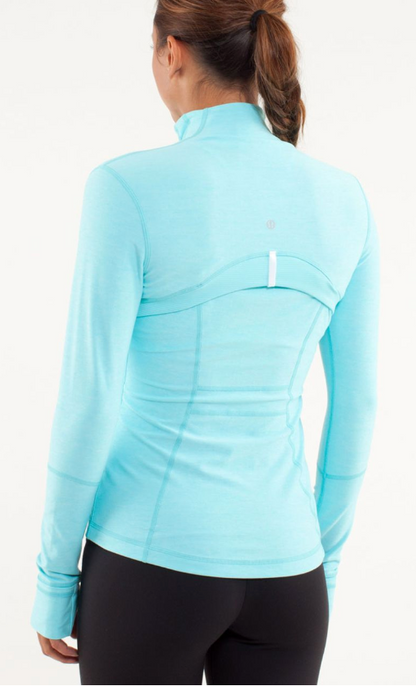 Lululemon Define Jacket Heathered Angel Blue/Tonka Stripe Angel Blue/Heathered Angel Blue