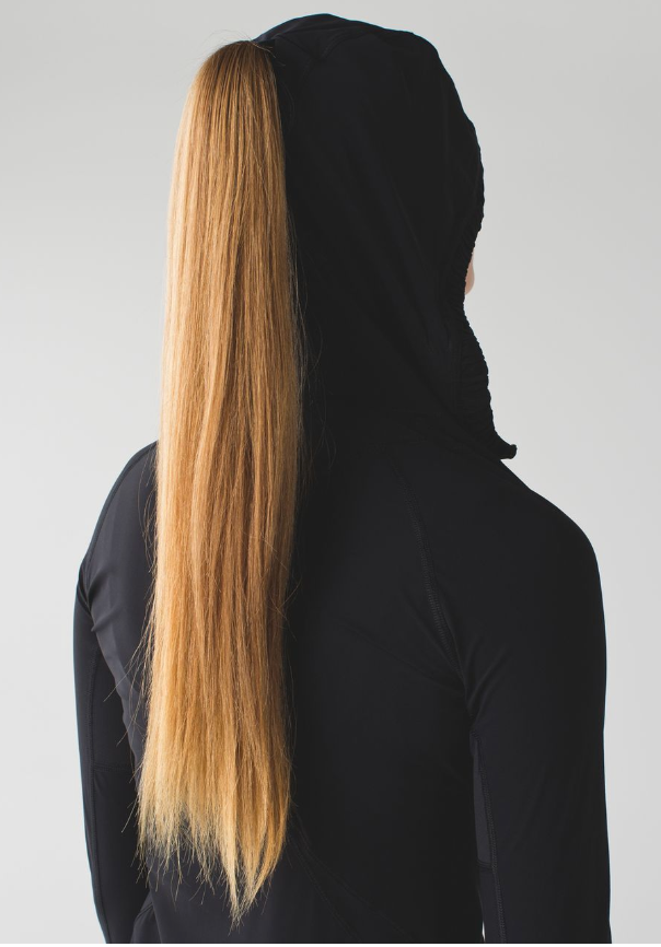Lululemon Water Bound Hoodie Prototype 1st Edition Very Rare Black/Graphite Grey Sz 4