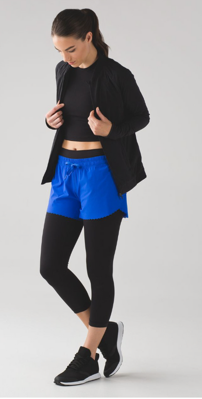 Lululemon Hit It Short 3.5" Cerulean Blue Sz 10