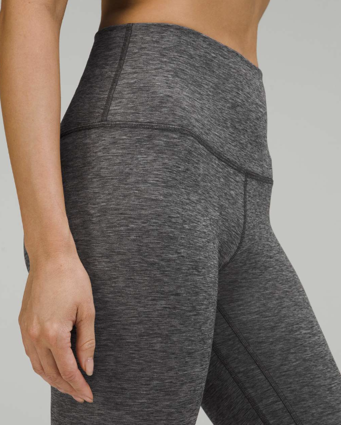 Lululemon Align High-Rise Crop 23" Heathered Graphite Grey Sz 6