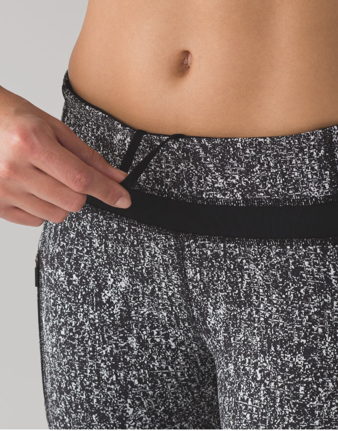 Lululemon Inspire Tight II 7/8 26" Inseam Suited Jacquard Black White/Black Sz 2