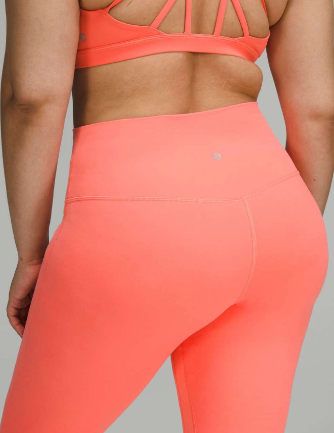 Lululemon Align High-Rise Pant 25" Inseam Raspberry Cream Sz 4