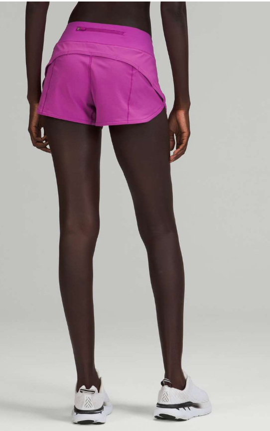 Lululemon Speed Up Low-Rise Lined Short 2.5" Inseam Vivid Plum Sz 8