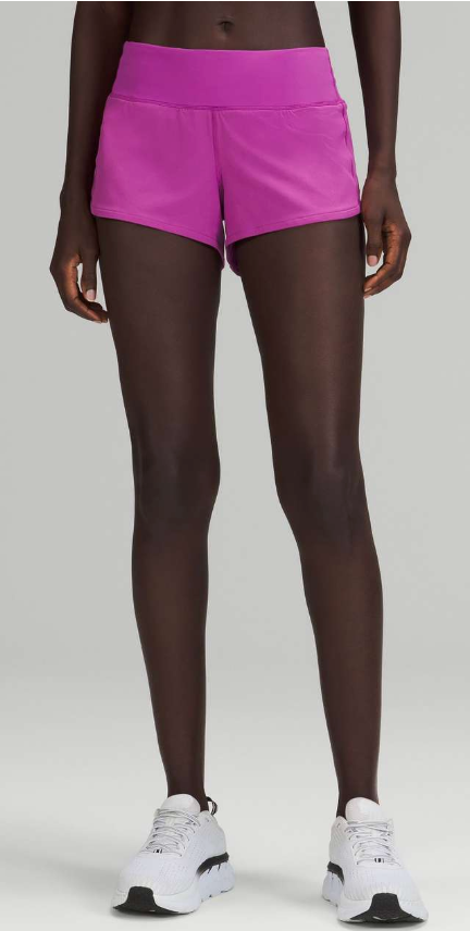 Lululemon Speed Up Low-Rise Lined Short 2.5" Inseam Vivid Plum Sz 8