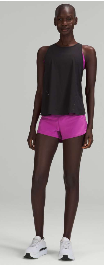 Lululemon Speed Up Low-Rise Lined Short 2.5" Inseam Vivid Plum Sz 8
