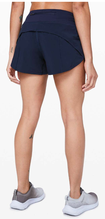 Lululemon Speed Up Short Long *4" Inseam Updated Fit True Navy Sz 8