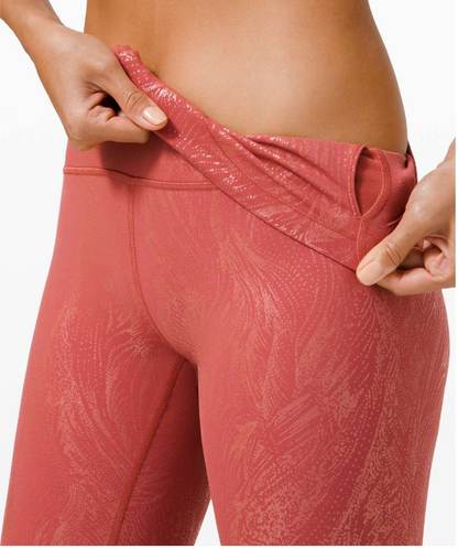 Lululemon Wunder Under High-Rise Tight 25" Inseam Shine Acclimatize Soft Cranberry Pink Foil Size 6 Brand New