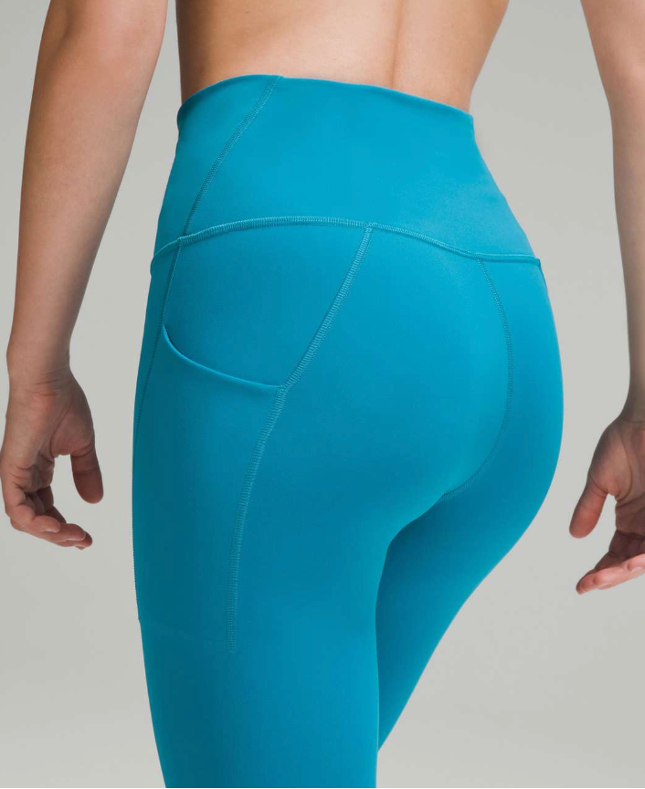 Lululemon Wunder Train High-Rise Tight with Pockets 25" Inseam Hawaiian Blue Size 6 Brand New