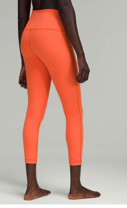 Lululemon Wunder Under High-Rise Tight 25" Inseam Warm Coral Size 6 Brand New