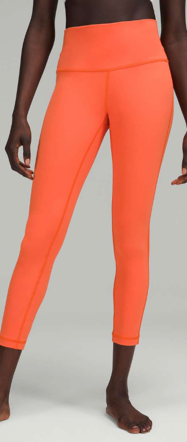 Lululemon Wunder Under High-Rise Tight 25" Inseam Warm Coral Size 6 Brand New