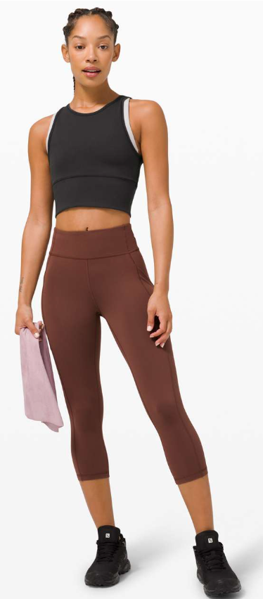 Lululemon Power Pivot Tank Top Black Size 12 Brand New