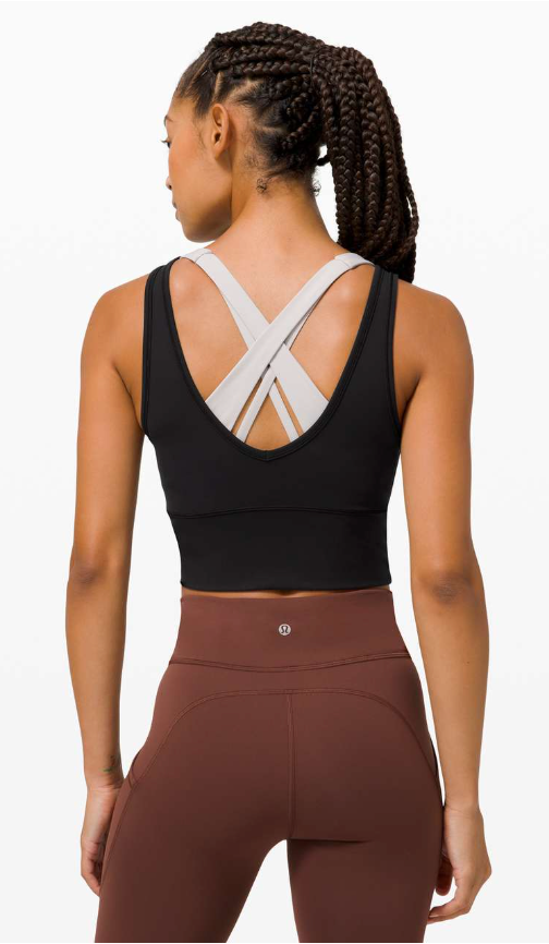 Lululemon Power Pivot Tank Top Black Size 12 Brand New