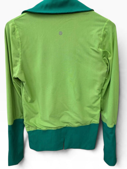 Lululemon Raja Reversible Green Zip Up Jacket Size 10 CLASSIC COLLECTORS PIECE
