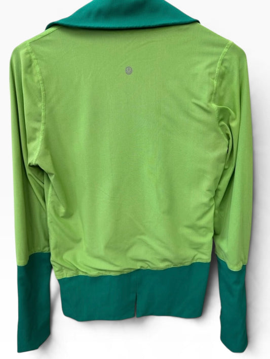 Lululemon Raja Reversible Green Zip Up Jacket Size 10 CLASSIC COLLECTORS PIECE
