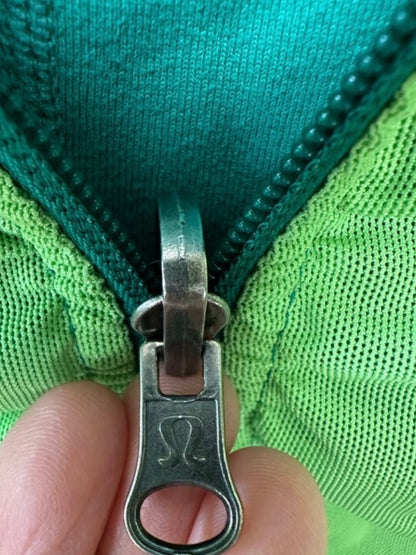 Lululemon Raja Reversible Green Zip Up Jacket Size 10 CLASSIC COLLECTORS PIECE
