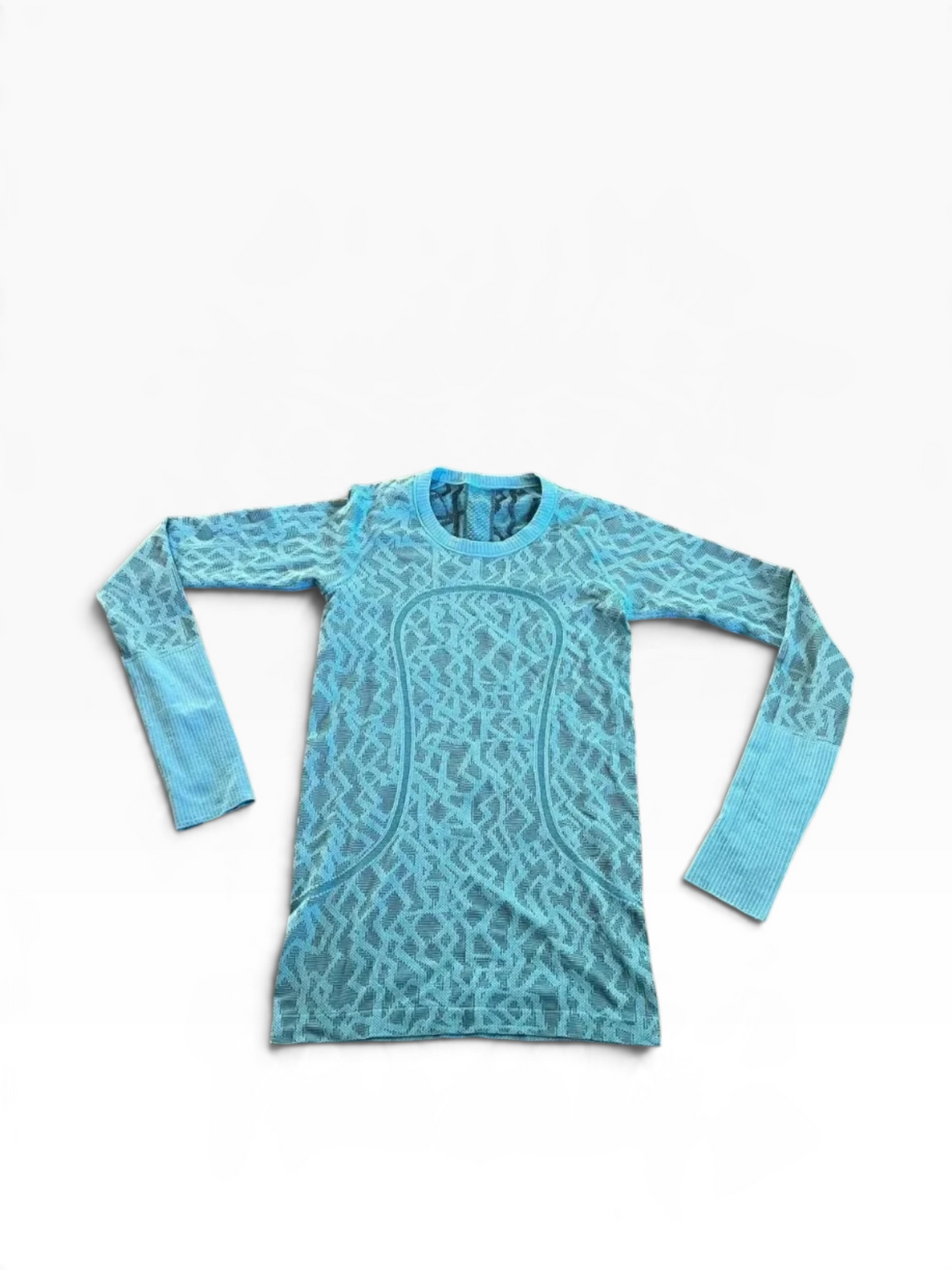 Lululemon SEAWHEEZE 2012 Run Swiftly Tech Long Sleeve Shirt Blue/Black Size 10 Brand New COLLECTORS PIECE