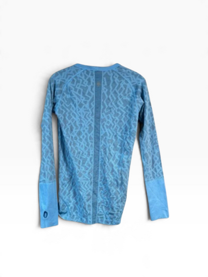 Lululemon SEAWHEEZE 2012 Run Swiftly Tech Long Sleeve Shirt Blue/Black Size 10 Brand New COLLECTORS PIECE