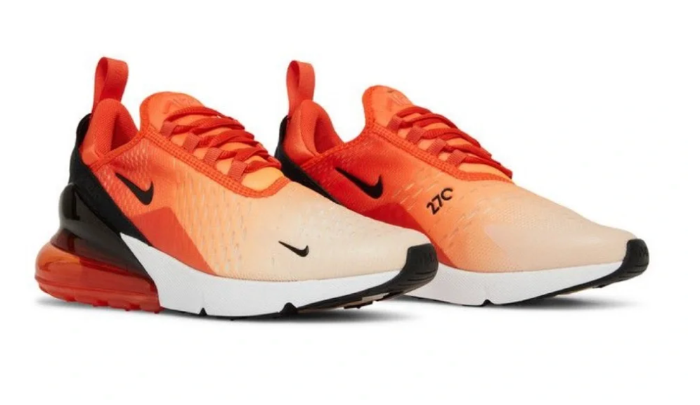 Nike Air Max 270 Orange Juice - Rush Orange/Black-Guava Ice Women's Size 8 or Youth 6.5 WORN ONCE