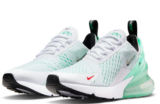 Nike Air Max 270 White Mint Foam Washed Teal Women's Size 8.5 or Youth Size 7.0