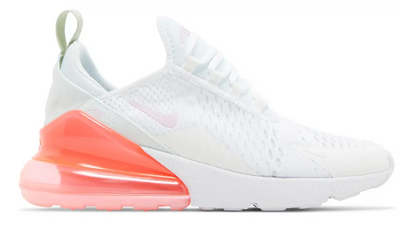 Nike Air Max 270 White/Summit White/Honeydew/Pink Foam Women's Size 8.0 or Youth Size 6.5