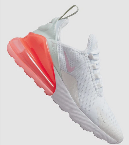 Nike Air Max 270 White/Summit White/Honeydew/Pink Foam Women's Size 8.0 or Youth Size 6.5