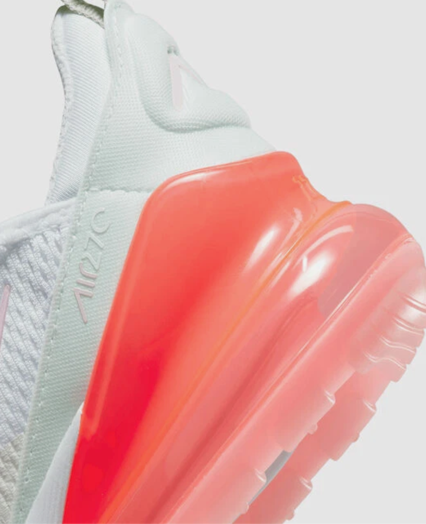 Nike Air Max 270 White/Summit White/Honeydew/Pink Foam Women's Size 8.0 or Youth Size 6.5