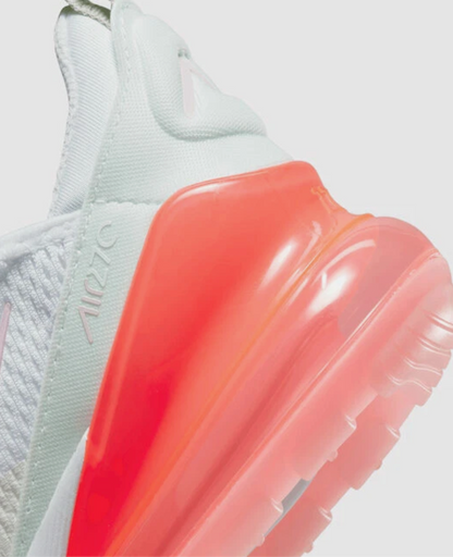 Nike Air Max 270 White/Summit White/Honeydew/Pink Foam Women's Size 8.0 or Youth Size 6.5