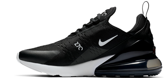 Nike Air Max 270 Women's Athletic Shoe Black/White Women's Size 6.5 or Youth Size 5.0