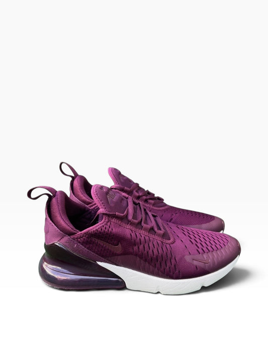 Nike Air Max 270 Women's Athletic Shoe Bordeaux Women's Size 6.5 Or Youth Size 5.0