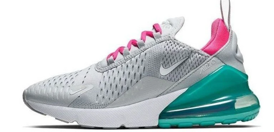 Nike Air Max 270 Women's Athletic Shoe South Beach Women's Size 6.5 or Youth Size 5.0 (Copy)