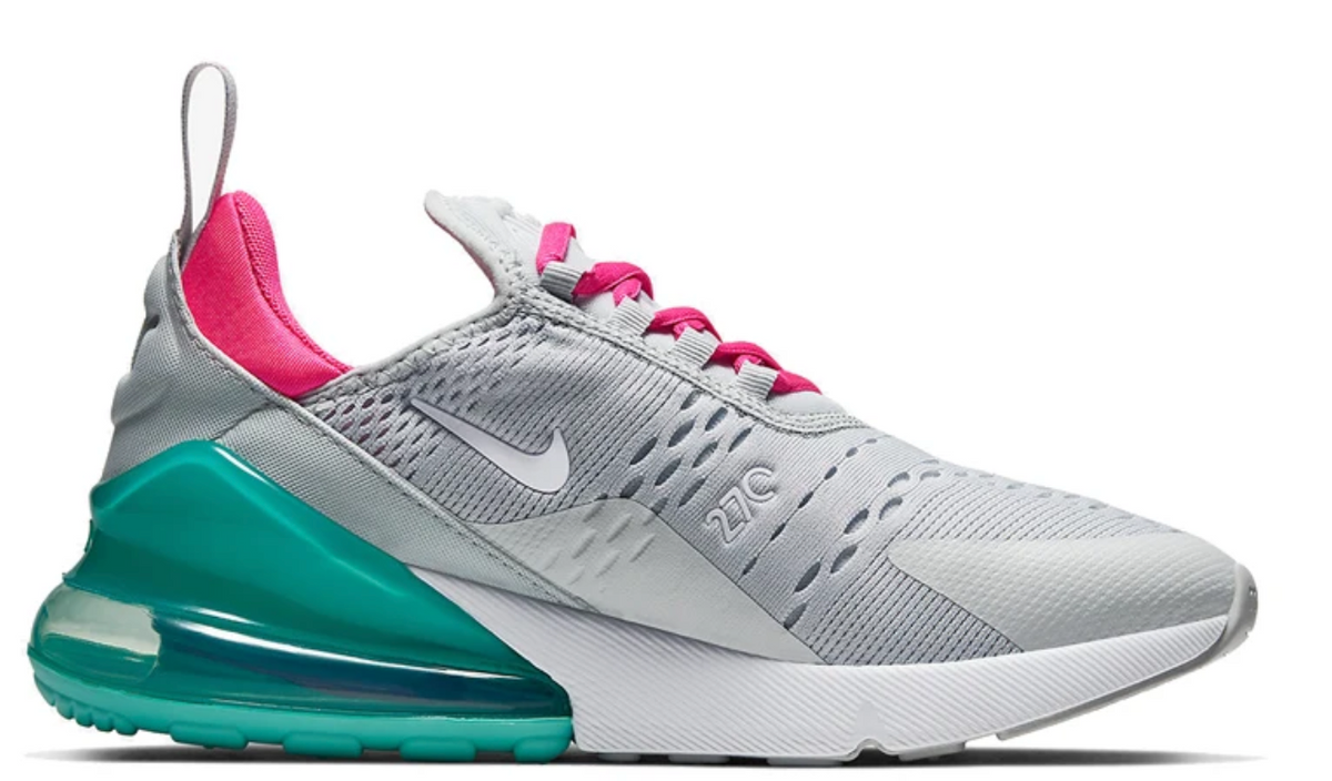 Nike Air Max 270 Women's Athletic Shoe South Beach Women's Size 6.5 or Youth Size 5.0 (Copy)