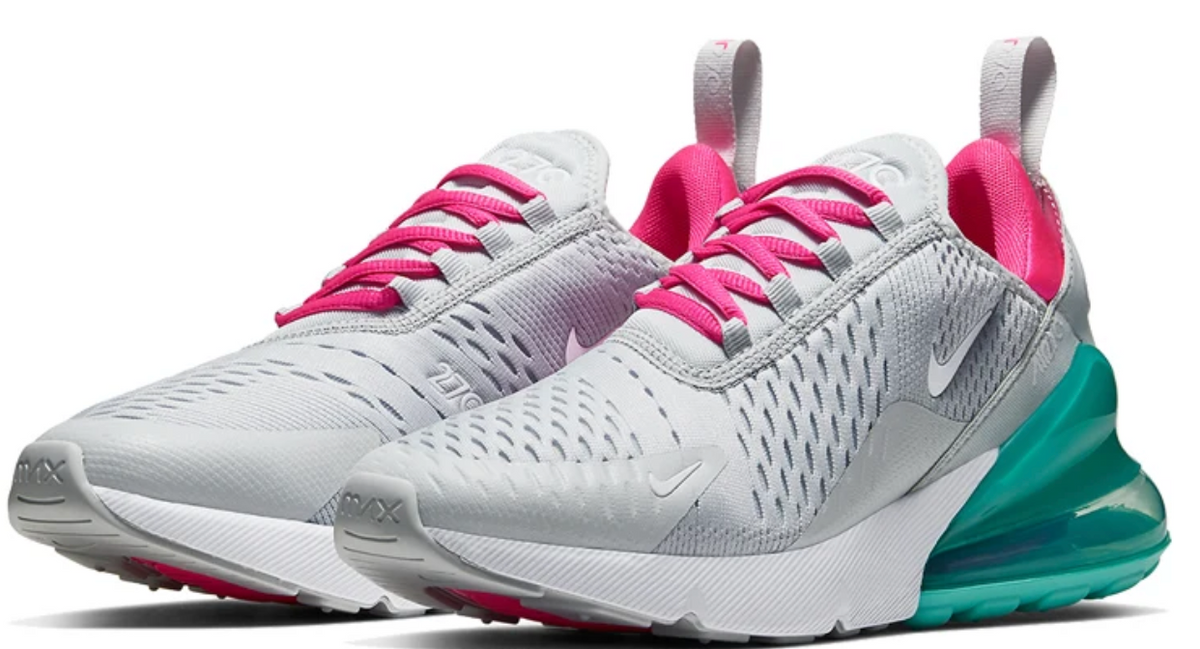 Nike Air Max 270 Women's Athletic Shoe South Beach Women's Size 6.5 or Youth Size 5.0 (Copy)