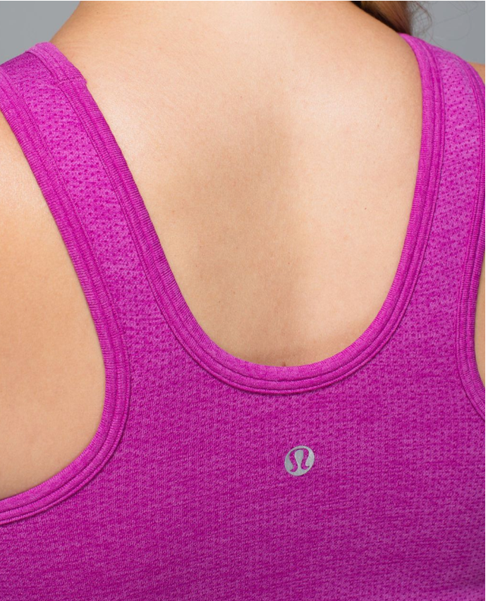 Lululemon Seamlessly Covered Tank Heathered Ultra Violet Size 8