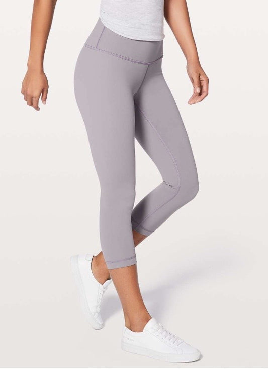 Lululemon Wunder Under 21” Inseam Crop Leggings Dusty Dawn Sz 4