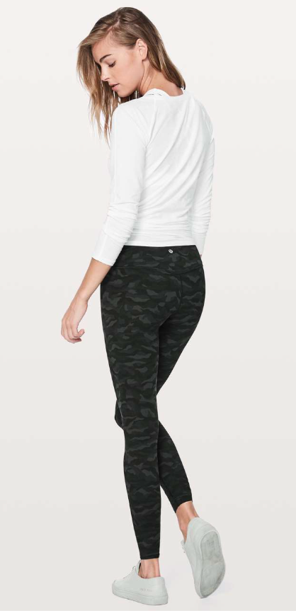 Lululemon Align Pant* Full Length 28" Inseam Sequoia Camo Print Deep Coal Black Sz 10