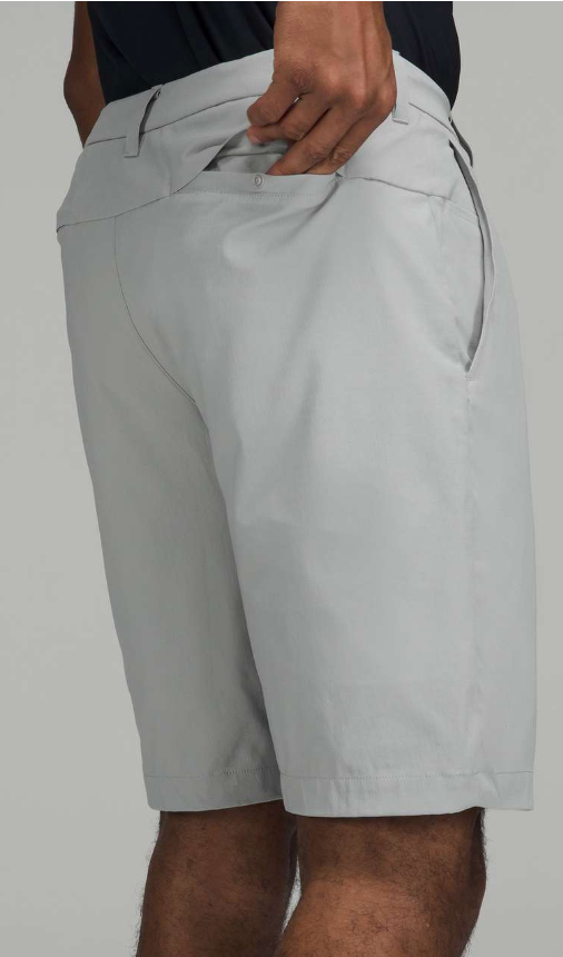 Lululemon Men's Commission Golf Short 10" Inseam Silver Drop Sz 32"