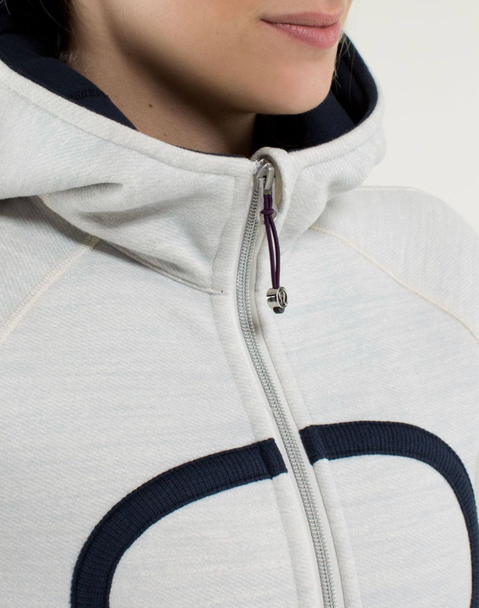 Lululemon Scuba Hoodie Stretch (Lined Hood) RARE Commuter Denim Angel Wing/Inkwell Sz 6