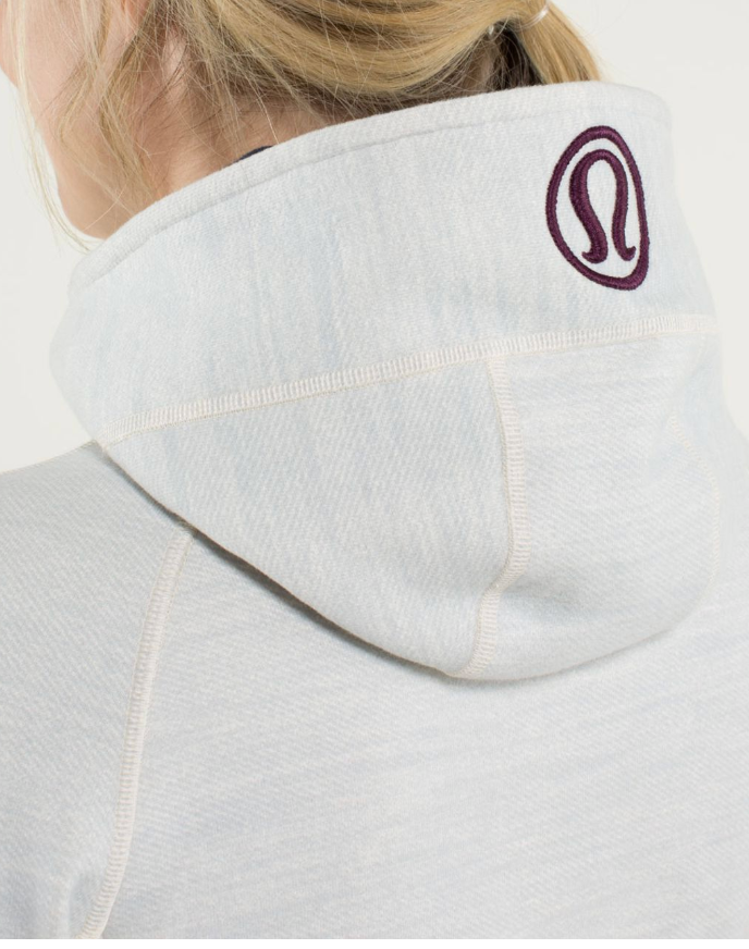 Lululemon Scuba Hoodie Stretch (Lined Hood) RARE Commuter Denim Angel Wing/Inkwell Sz 6