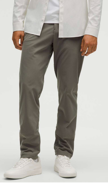 Lululemon Men's ABC Classic-Fit Trouser Warpstreme Grey Sage Sz 32"