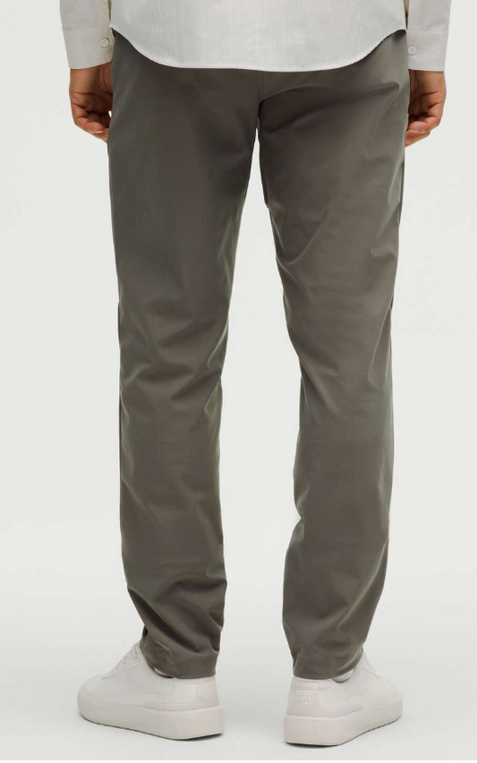 Lululemon Men's ABC Classic-Fit Trouser Warpstreme Grey Sage Sz 32"